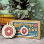I Doughnut Deserve You Mini Cross Stitch Kit, thumbnail 2 of 4