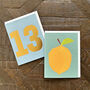 Mini Lemon Greetings Card, thumbnail 3 of 5
