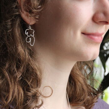 Athena Recycled Silver Earrings, 2 of 6
