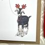 Goat Christmas Card, thumbnail 3 of 3