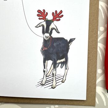 Goat Christmas Card, 3 of 3