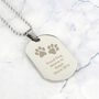 Personalised Paw Prints Steel Dog Tag Gift, thumbnail 6 of 12