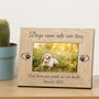 Paw Prints On Our Hearts Dog Photo Frame, thumbnail 2 of 2