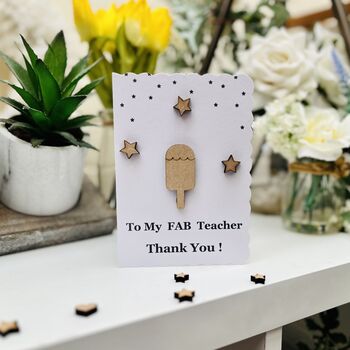 Teacher / Teaching Assistant Card Thank You Fab, 2 of 3