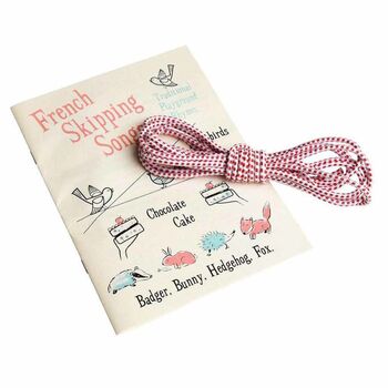 French Skipping Rope Set With Song Book Stocking Filler, 2 of 3