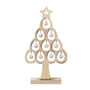 Large Christmas Natural Wood Tree With Bells, thumbnail 2 of 4
