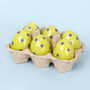 G Decor Set Of Six Easter Egg Candles Green, thumbnail 4 of 5