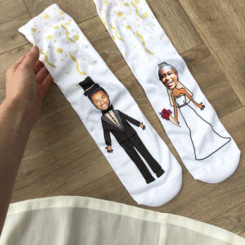 Personalised Photo Engagement Wedding Socks, 2 of 2
