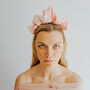 Bruna Pink Satin Headband, thumbnail 1 of 3