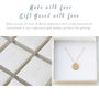 Gold Plated Or Sterling Silver Date + Initial Necklace, thumbnail 8 of 8