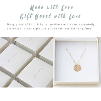 Gold Plated Or Sterling Silver Date + Initial Necklace, 8 of 8