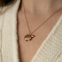 Cosy Hedgehog Charm Necklace, thumbnail 1 of 9