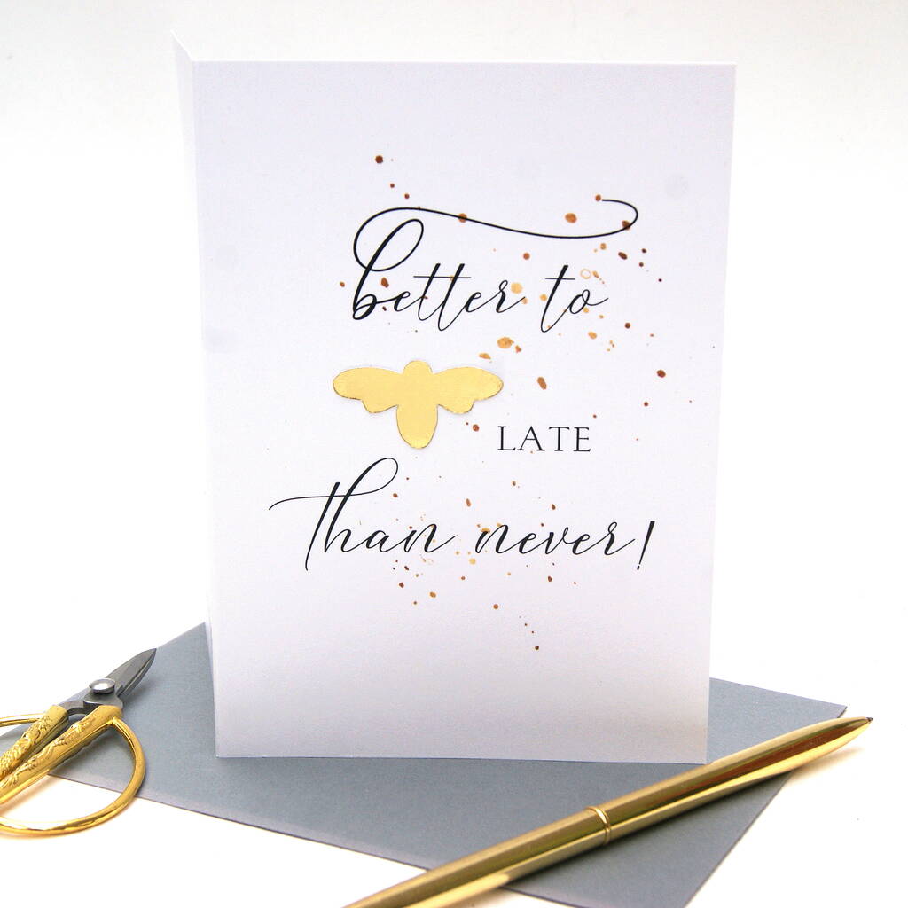 Better late than never essay writing image