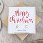 Merry Christmas Star Stud Earrings, thumbnail 1 of 7