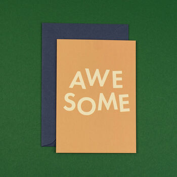 'Awesome' Funny Congratulations And Well Done Card, 2 of 4
