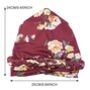Floral Braid Twist Chemo Turban For Women, thumbnail 2 of 2