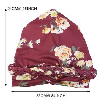 Floral Braid Twist Chemo Turban For Women, 2 of 2