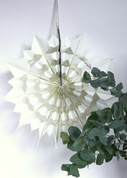 White Geometric Paper Snowflake, 2 of 5