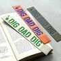 Father's Day Garden Theme Bookmark, thumbnail 1 of 3