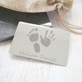 Stainless Steel Personalised Wallet Card With Prints, 2 of 6