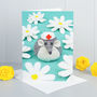Felt Mouse Get Well Soon Greeting Card, thumbnail 1 of 2