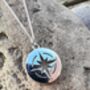 Compass Silhouette Pendant Necklace, thumbnail 1 of 5