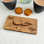 Personalised Arabic Jigsaw Coasters Set Of Two, thumbnail 2 of 6