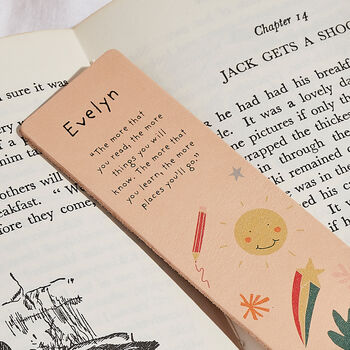 Personalised Leather Bookmark For Children, 2 of 2