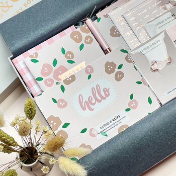 Blush Floral Stationery Box, 5 of 10