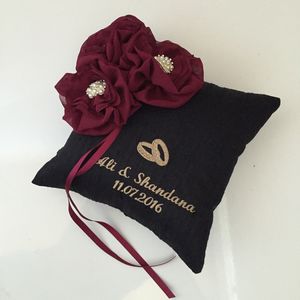 Wedding Ring Cushions And Pillows Notonthehighstreet Stardust Personalised Ring Pillow Living Room