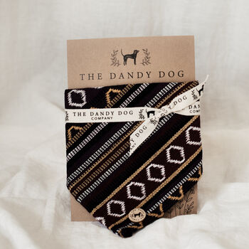 Aztec Woven Fabric Bandana For Dogs, 3 of 9