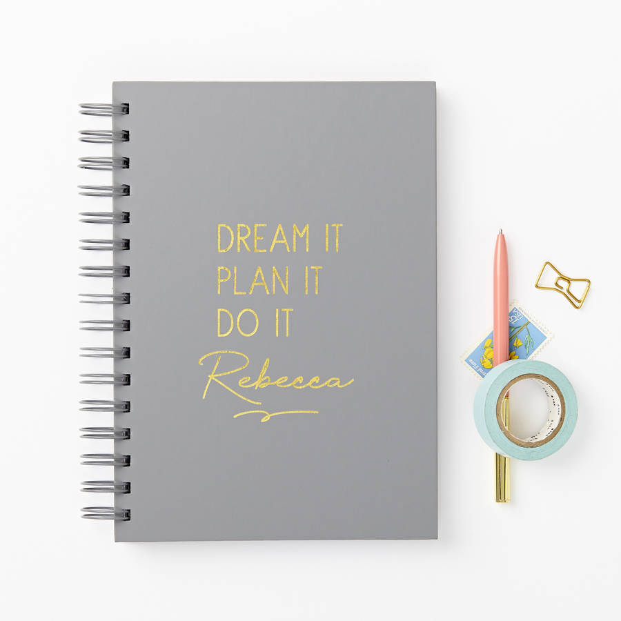 'Dream It' Foiled Hardback Diary And Planner, 1 of 10