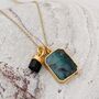 The Duo Emerald Necklace, 18ct Gold Plated, thumbnail 6 of 12