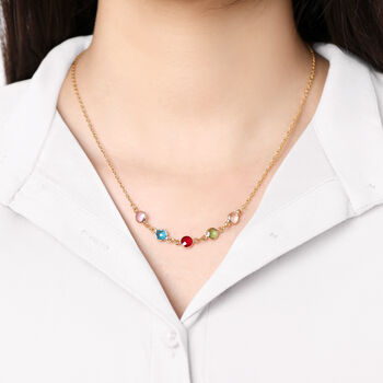Personalised Create Your Own Family Birthstones Necklace, 2 of 9