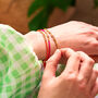 Personalised Bright Cotton And Initial Bracelet, thumbnail 9 of 9
