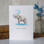 Funny 'Age Is Irrelephant' Give Back Birthday Card, thumbnail 2 of 4