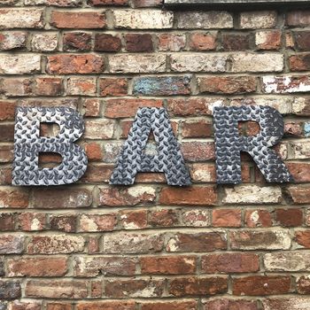 Metal Letter Signs For Home And Garden Bars, 5 of 9