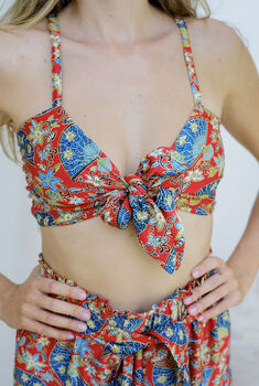 Red Tie Bow Bralet, 3 of 3