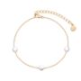 Two Tone Silver Disc Charm Bracelet, thumbnail 1 of 2