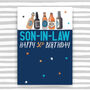 Son In Law Birthday Card Age 30 40 50, thumbnail 1 of 3