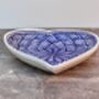 Blue And White Patterned Heart Shaped Plate, thumbnail 2 of 3