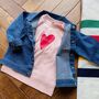 Personalised 'Loved' Long Sleeved Baby T Shirt, thumbnail 8 of 8