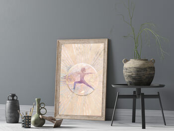 Three Prints Set Yoga Bohemian Sun Original Art, 4 of 6