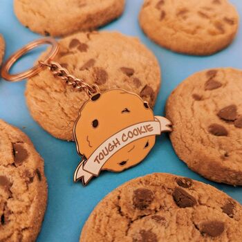 Tough Cookie Enamel Keyring, 5 of 6