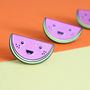 Cute Watermelon Hard Enamel Lapel Pin Badge, thumbnail 3 of 6