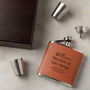 Personalised Father Of The Bride Hip Flask Gift Set, thumbnail 2 of 7