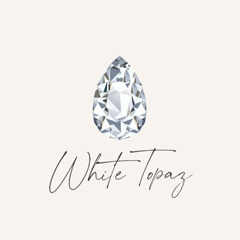April Birthstone White Topaz Sterling Silver Necklace, 7 of 11