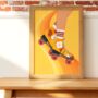 Retro Rollerblades Print, thumbnail 4 of 5