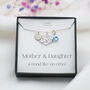 Mother And Daughter Necklace, Sterling Silver Personalised Gift For Mum And Daughter, thumbnail 2 of 7