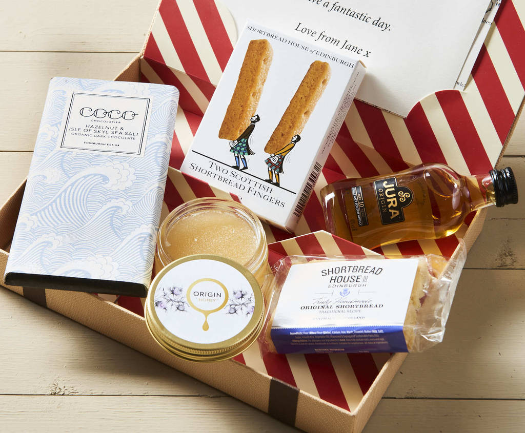 best of scotland letter box hamper w single malt whisky by letter box